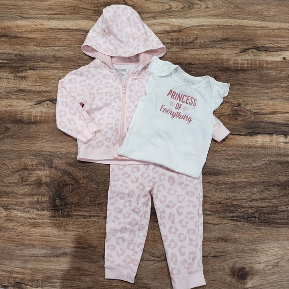 Children's Place 3 Piece Set Leopard Pink B0098 - Picture 2 of 5